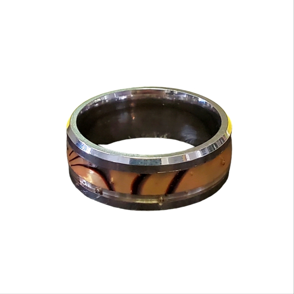 Enamal Stainless Steel Ring #34 size 8